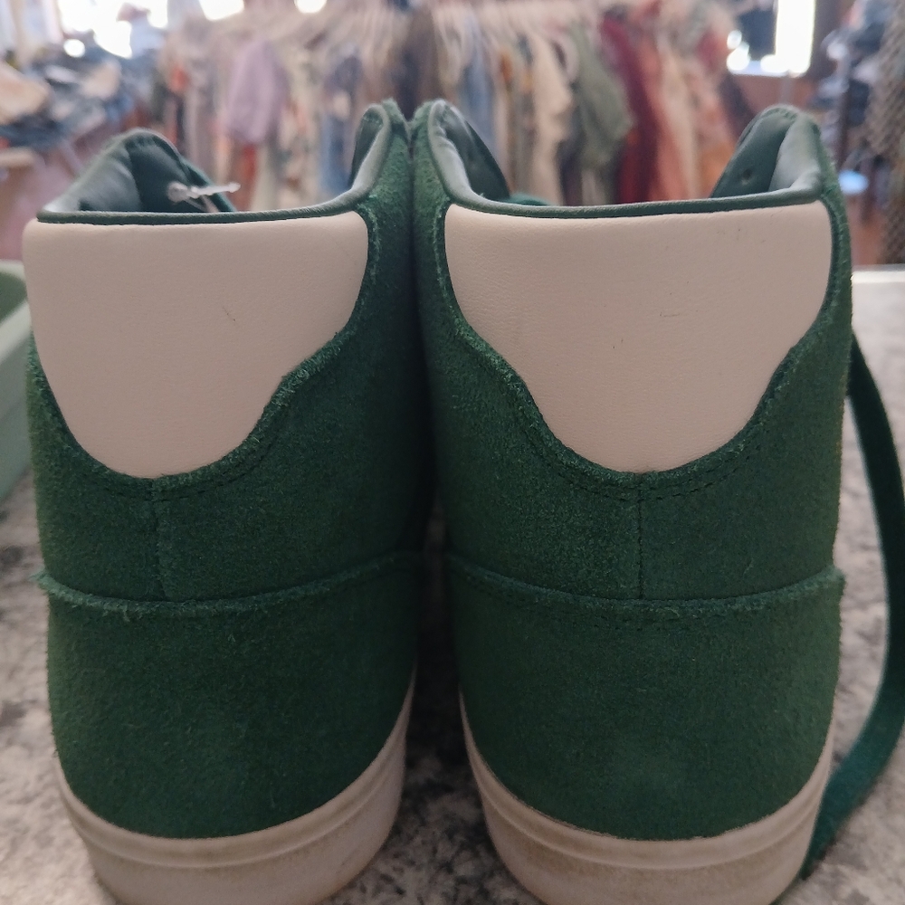 adidas Originals Men's Basket Profile Sneaker, Green/White/Gold Metallic, size 8 - Picture 5 of 6